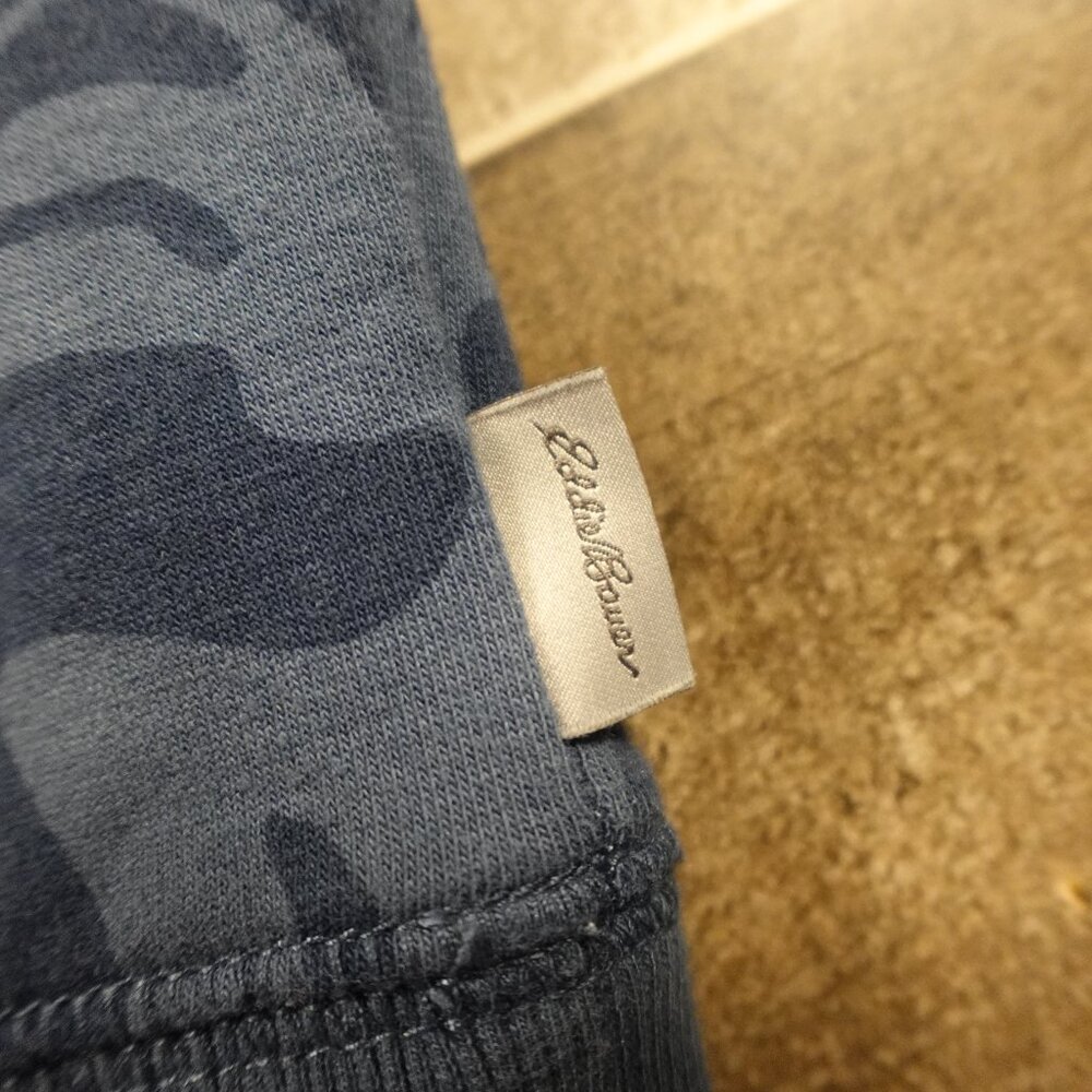 Eddie Bauer Camo Terrain Print Sweatshirt – Women's Size Large Blue Topography - Picture 3 of 11